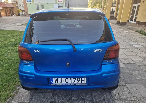 Toyota Yaris cena 7900 przebieg: 260000, rok produkcji 2003 z Piła małe 352